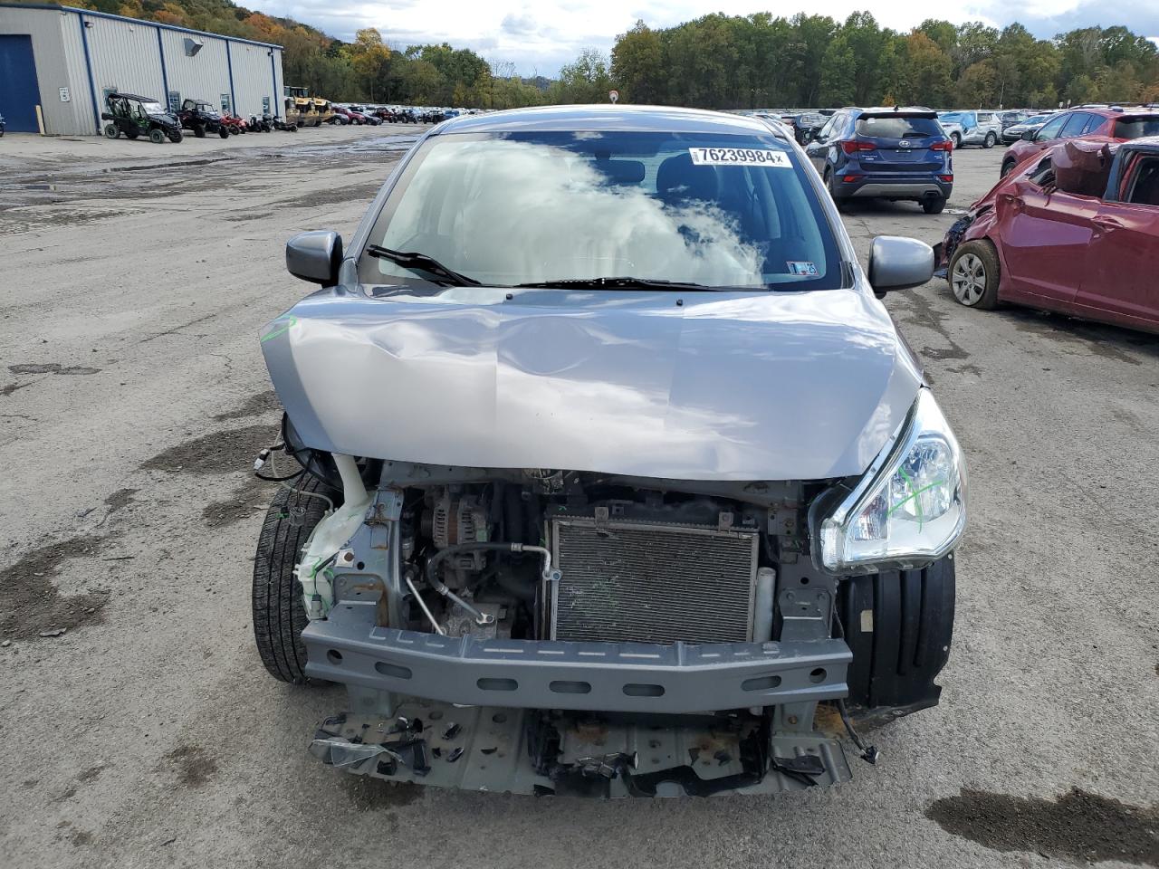 2017 Mitsubishi Mirage VIN ML32F3FJXHH001875 Copart auction photo, front end damage thumbnail 5