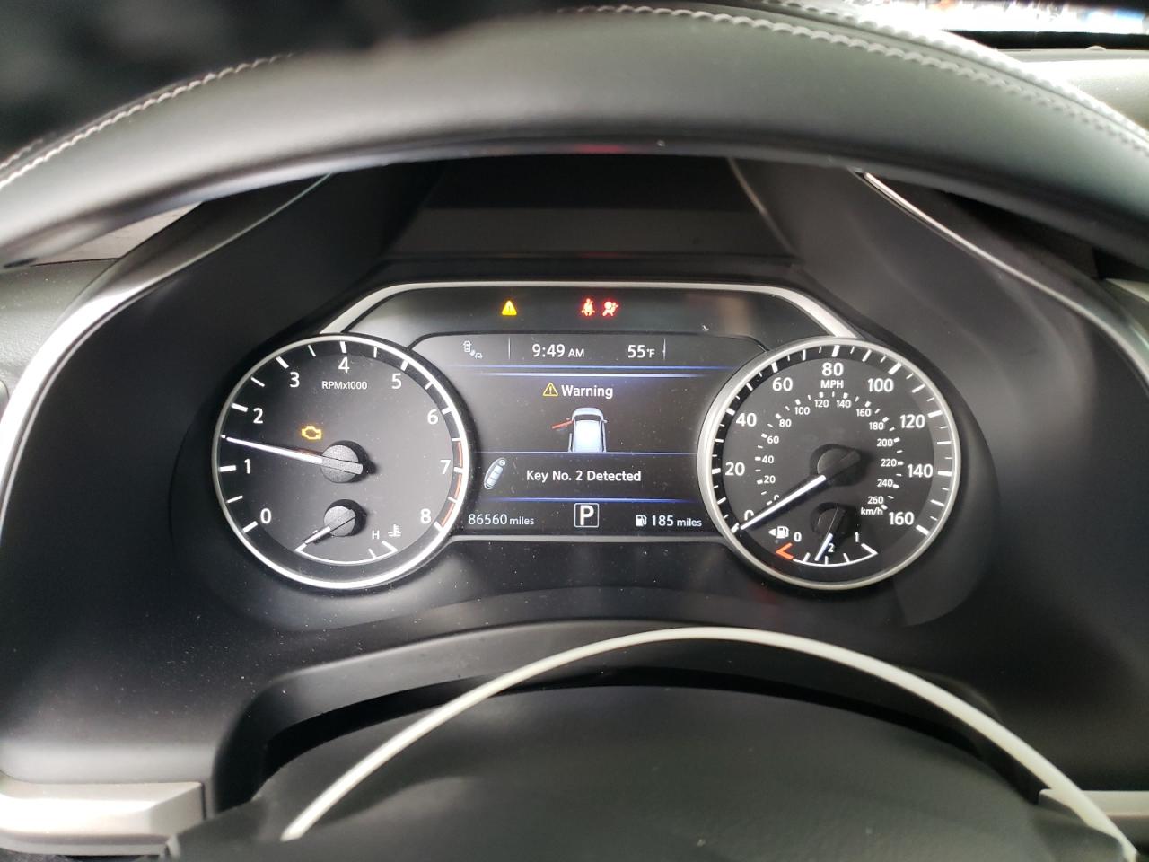 2019 Nissan Murano VIN 5N1AZ2MS8KN103962 Copart auction photo, front end / side damage thumbnail 9
