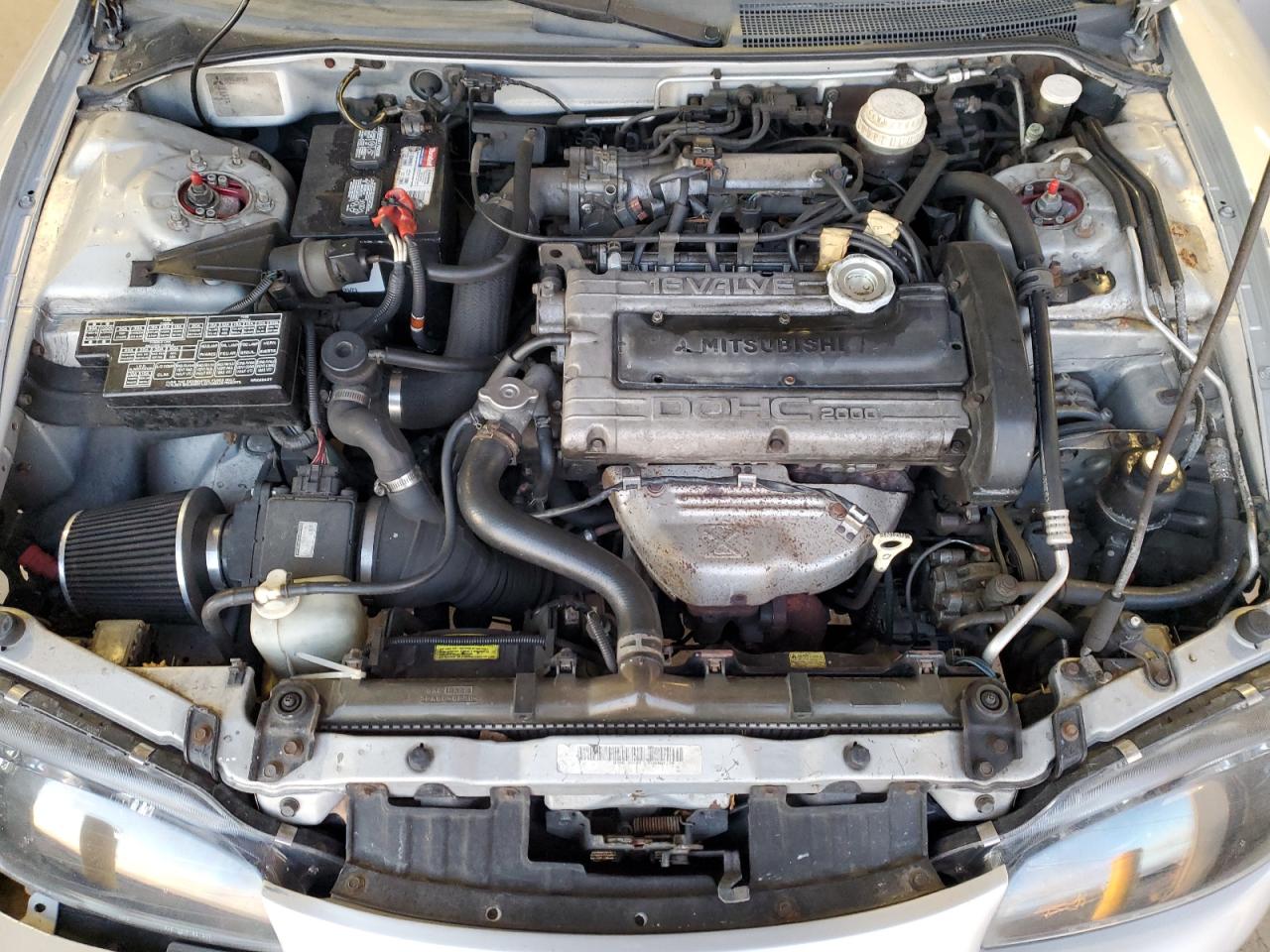 1997 Mitsubishi Eclipse VIN 4A3AK54F9VE024251 Copart auction photo, front end / undercarriage damage thumbnail 11