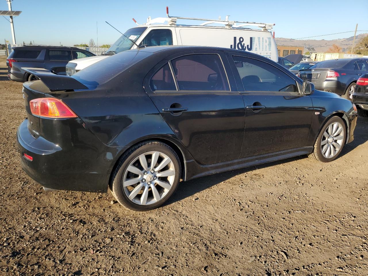 2009 Mitsubishi Lancer VIN JA3AU86W99U023042 Copart auction photo, all over / front end damage thumbnail 3