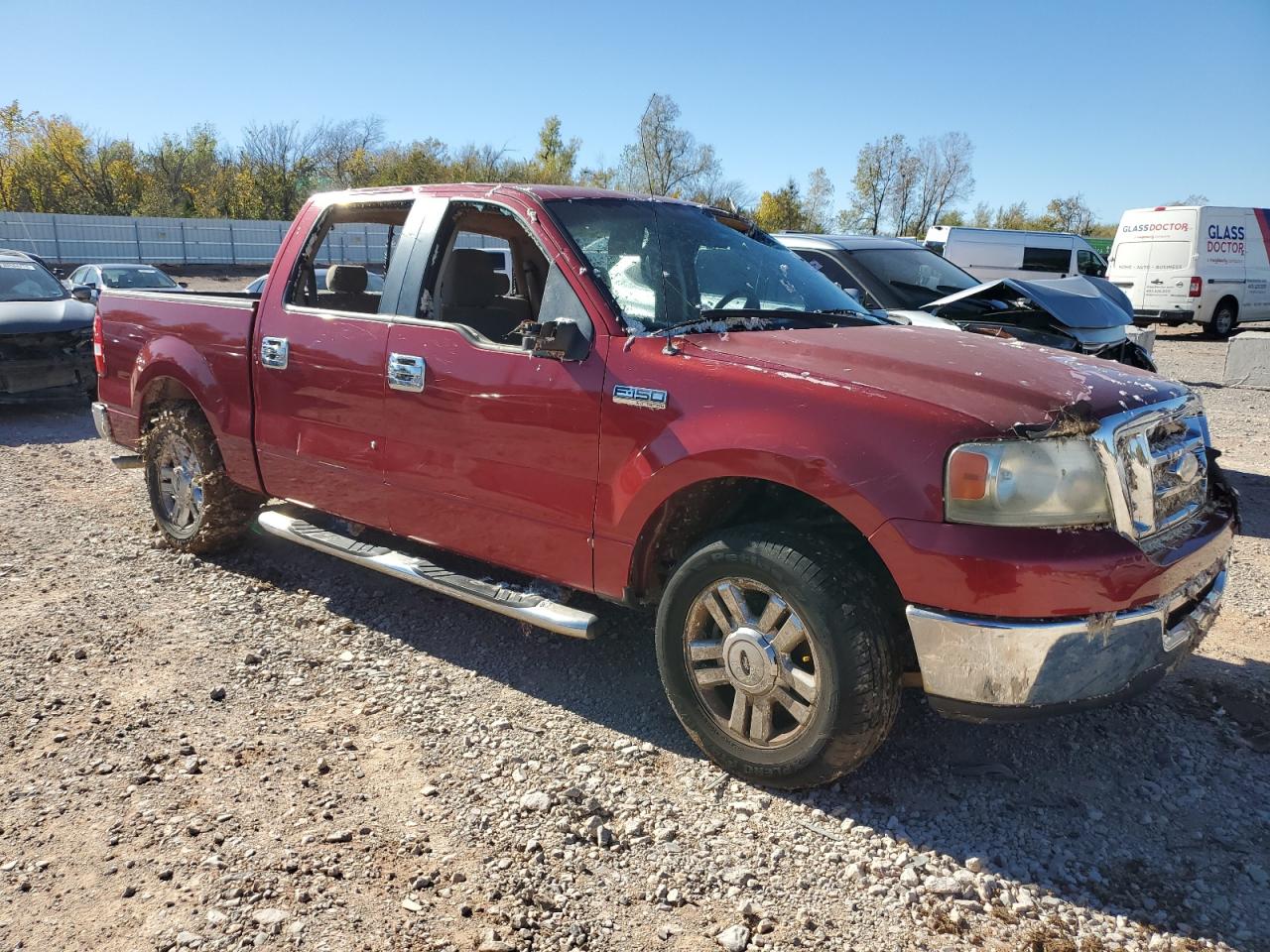 2007 Ford F-150 VIN 1FTRW12W87KC92900 Copart auction photo, all over damage thumbnail 4