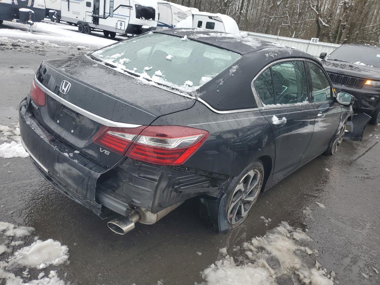 2016 Honda Accord VIN 1HGCR3F83GA034666 Copart auction photo, front end damage thumbnail 3