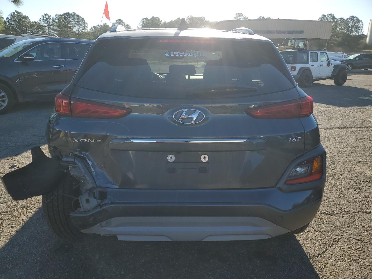 2019 Hyundai Kona VIN KM8K53A5XKU262024 Copart auction photo, rear end damage thumbnail 6