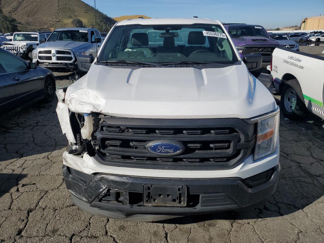 2021 Ford F-150 VIN 1FTMF1CP8MKE24115 Copart auction photo, front end damage thumbnail 5