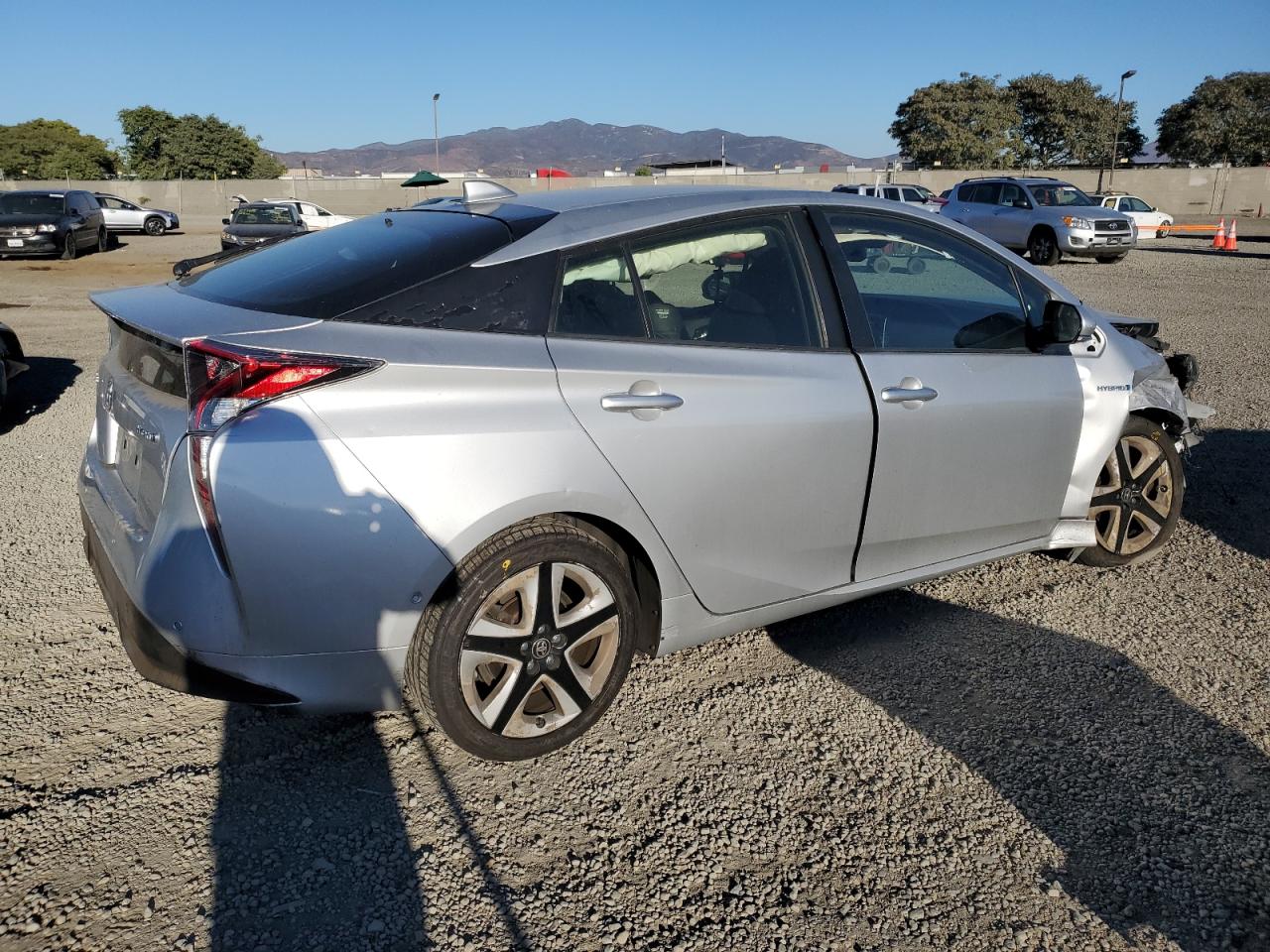 2016 Toyota Prius VIN JTDKARFU1G3505042 Copart auction photo, front end / rear end damage thumbnail 3