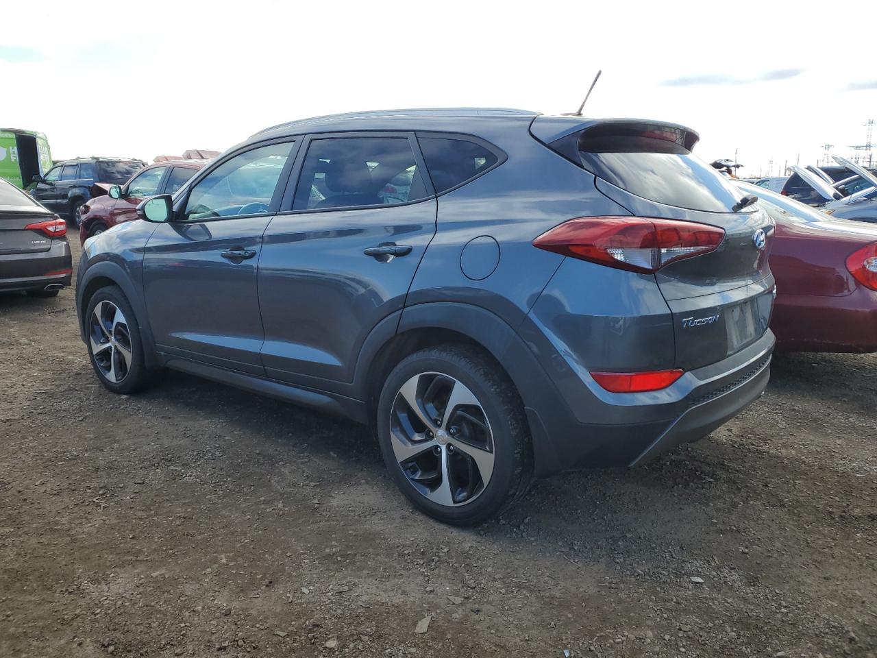 2016 Hyundai Tucson VIN KM8J3CA27GU123290 Copart auction photo, front end damage thumbnail 2