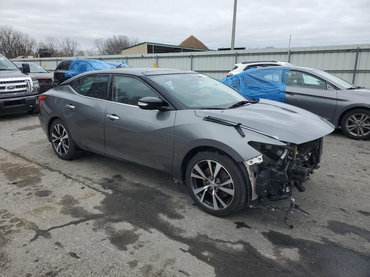 2017 Nissan Maxima VIN 1N4AA6AP6HC433600 Copart auction photo, front end damage thumbnail 4