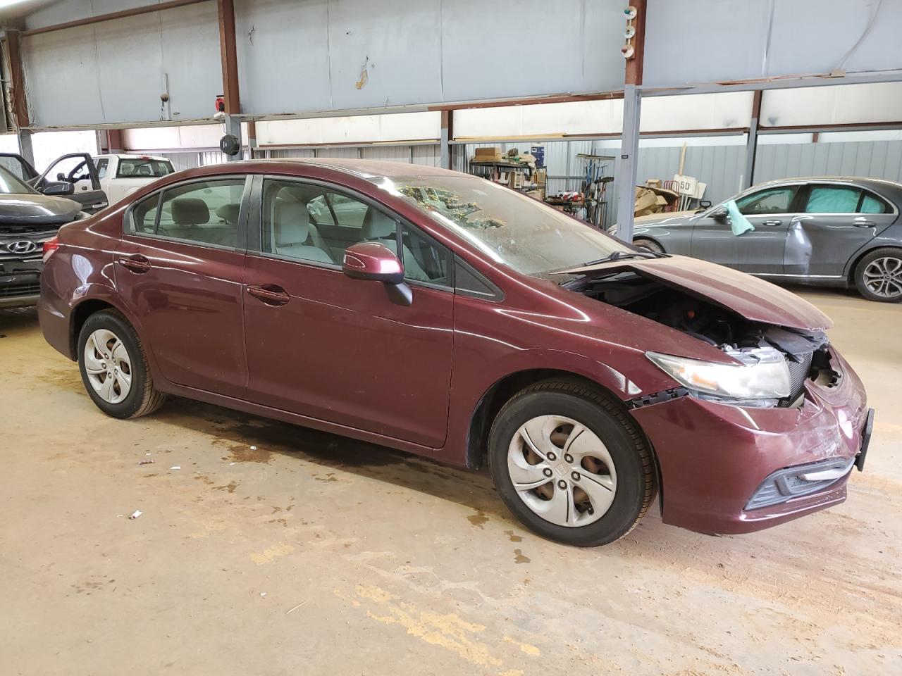 2013 Honda Civic VIN 2HGFB2F5XDH600031 Copart auction photo, front end damage thumbnail 4