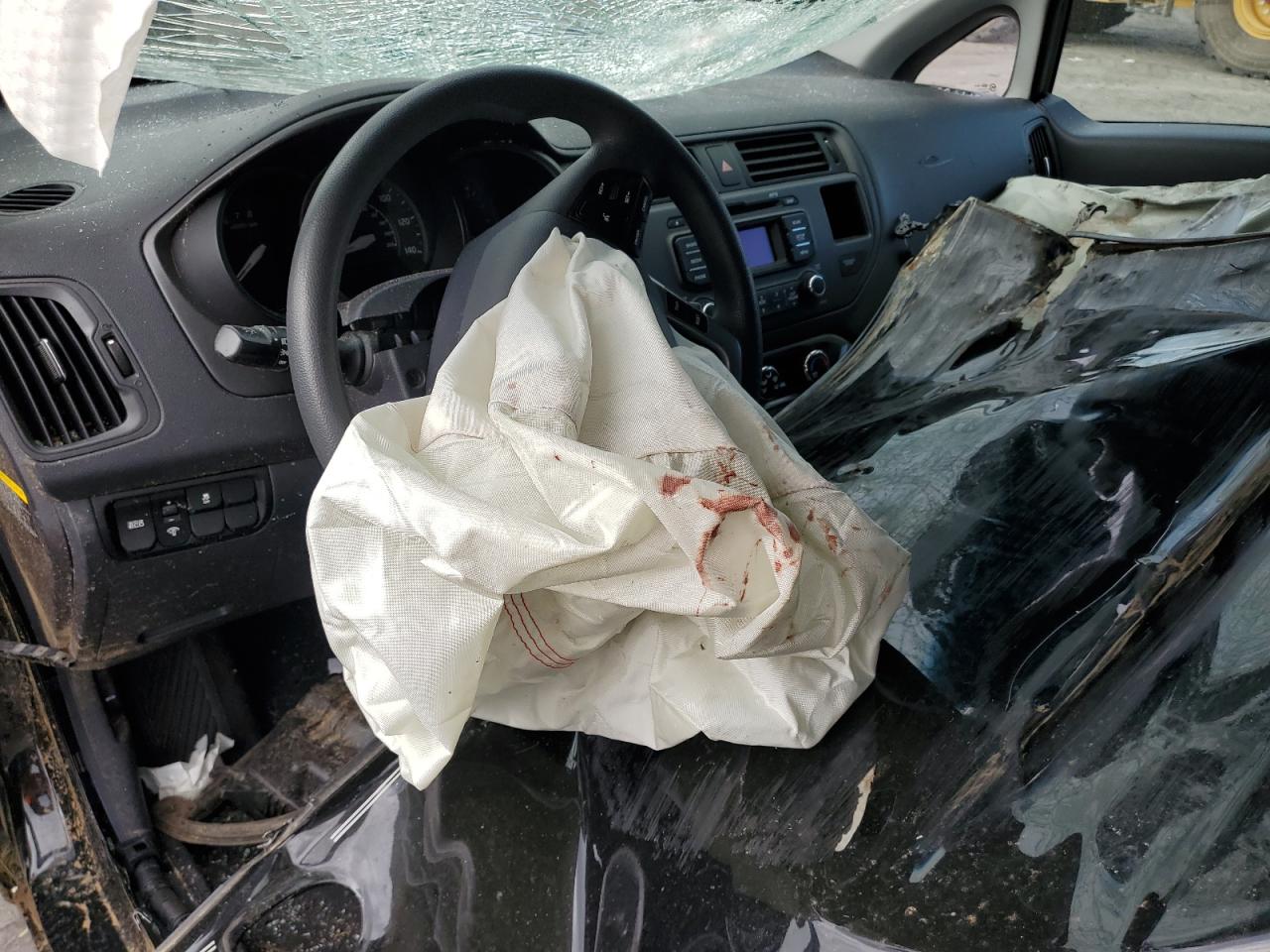 2013 KIA Rio VIN KNADN5A36D6235088 Copart auction photo, all over damage thumbnail 8