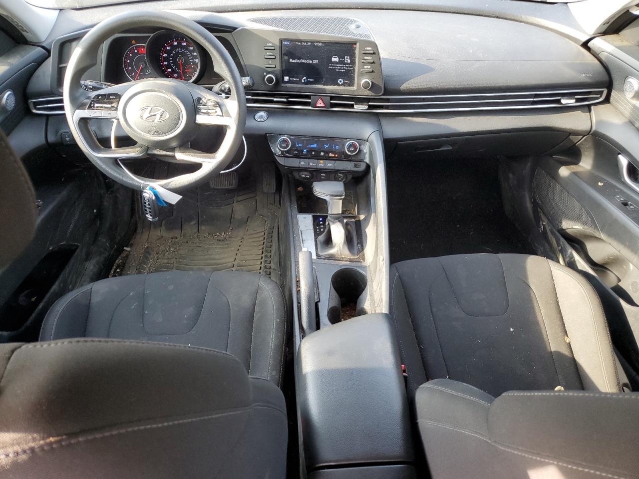 2021 Hyundai Elantra VIN 5NPLM4AG6MH020220 Copart auction photo, side / all over damage thumbnail 8