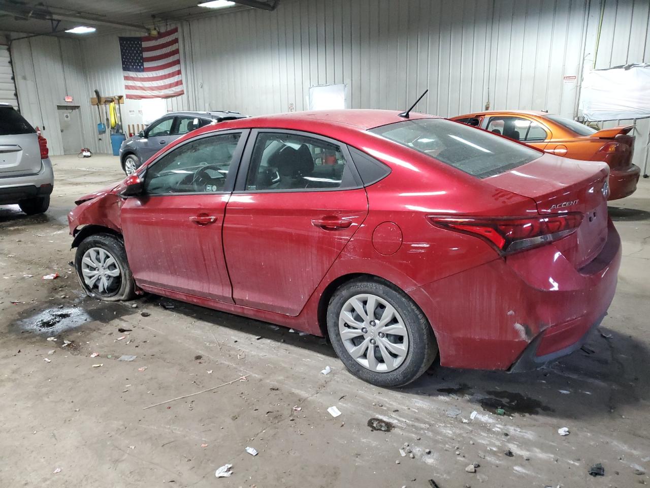 2021 Hyundai Accent VIN 3KPC24A64ME132631 Copart auction photo, front end / all over damage thumbnail 2