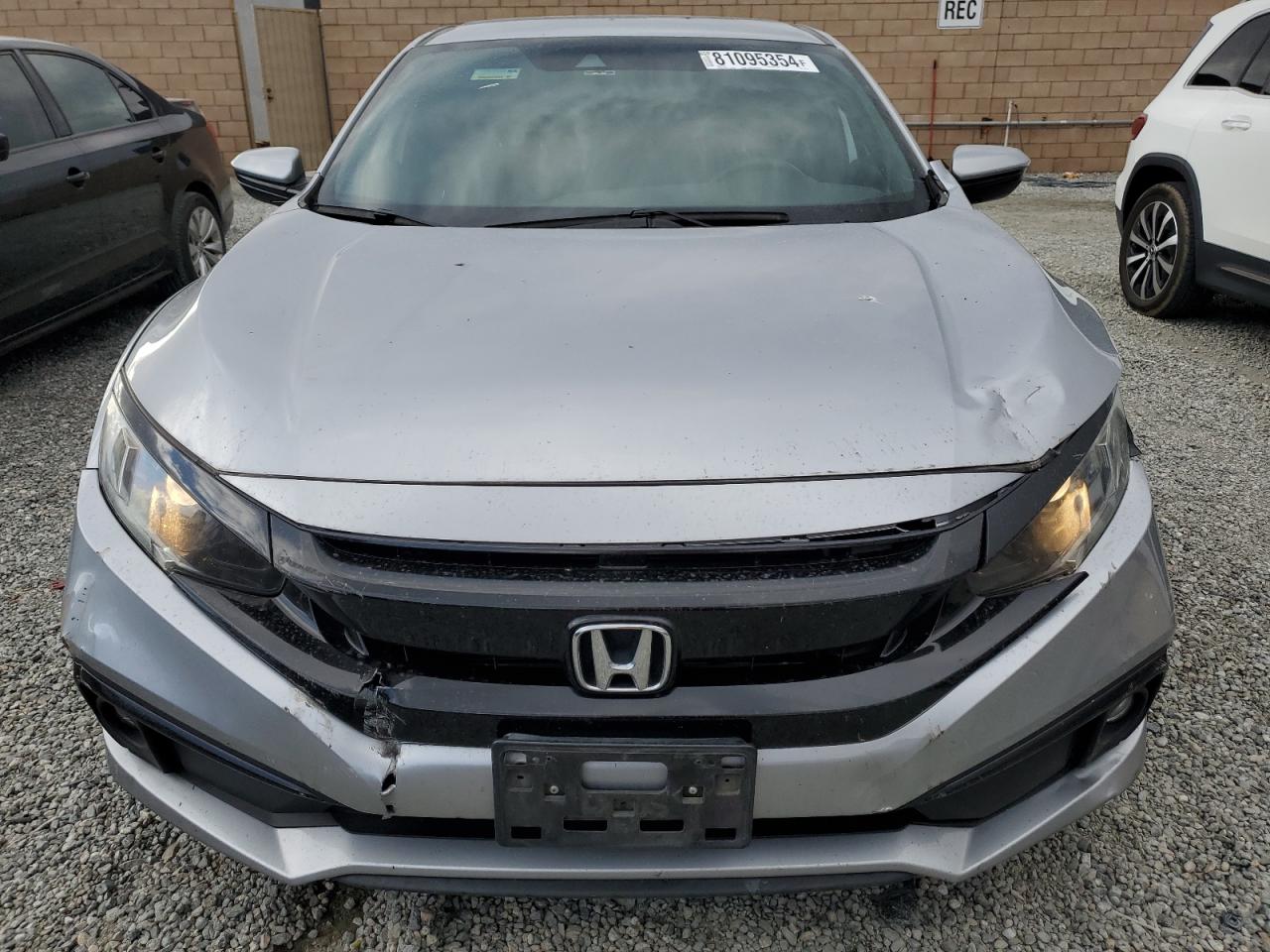 2020 Honda Civic VIN 2HGFC2F85LH584732 Copart auction photo, front end / side damage thumbnail 5