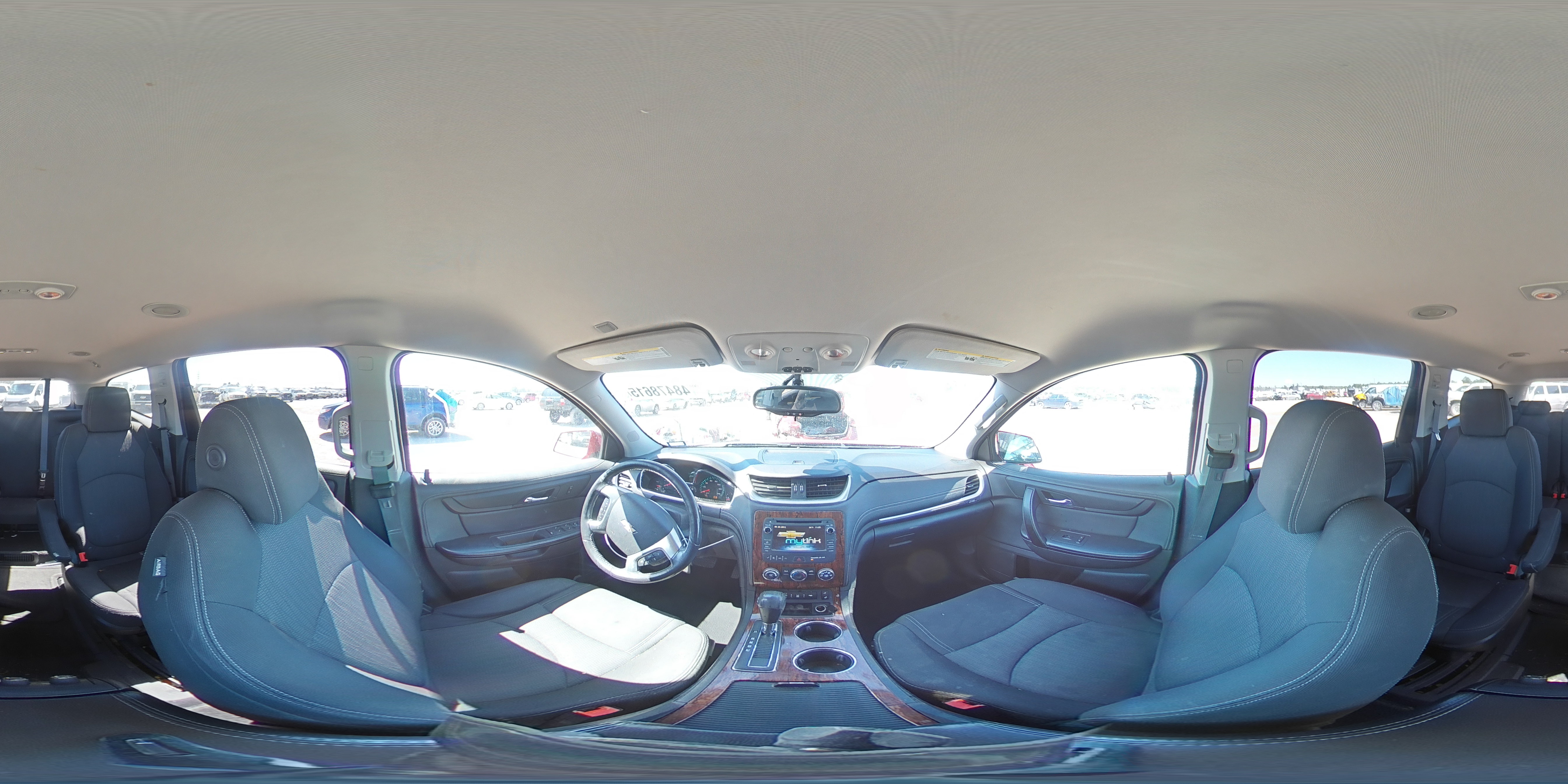 2014 Chevrolet Traverse VIN 1GNKRGKD4EJ201240 Copart auction photo, front end / side damage thumbnail 13