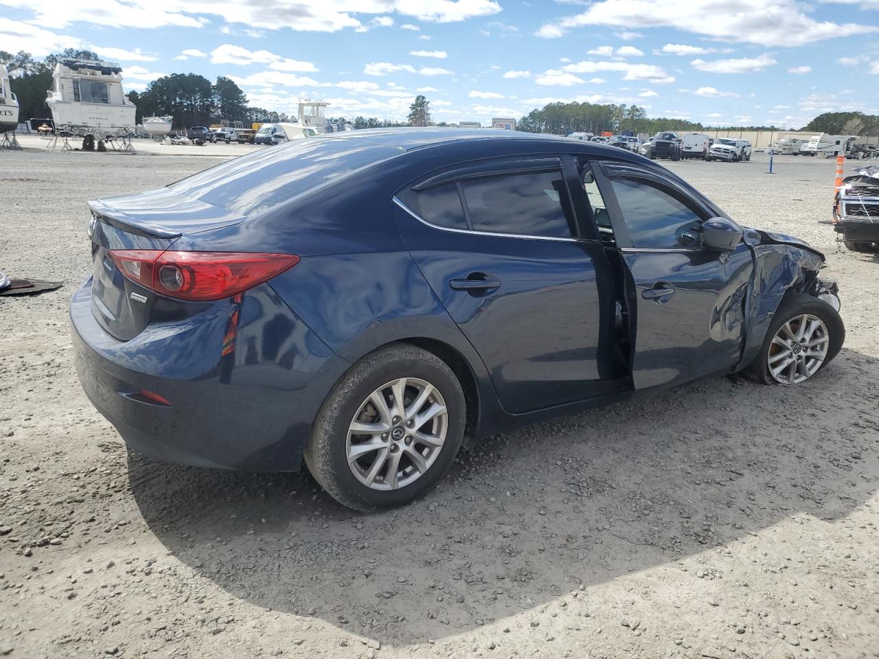 2016 Mazda 3 VIN JM1BM1V73G1300614 Copart auction photo, front end / side damage thumbnail 3