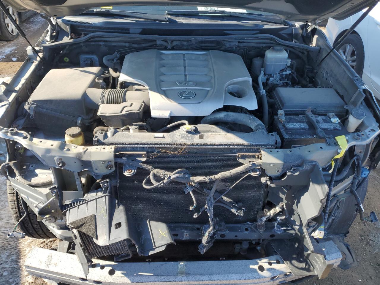 2016 Lexus LX VIN JTJHY7AXXG4202425 Copart auction photo, front end / side damage thumbnail 12