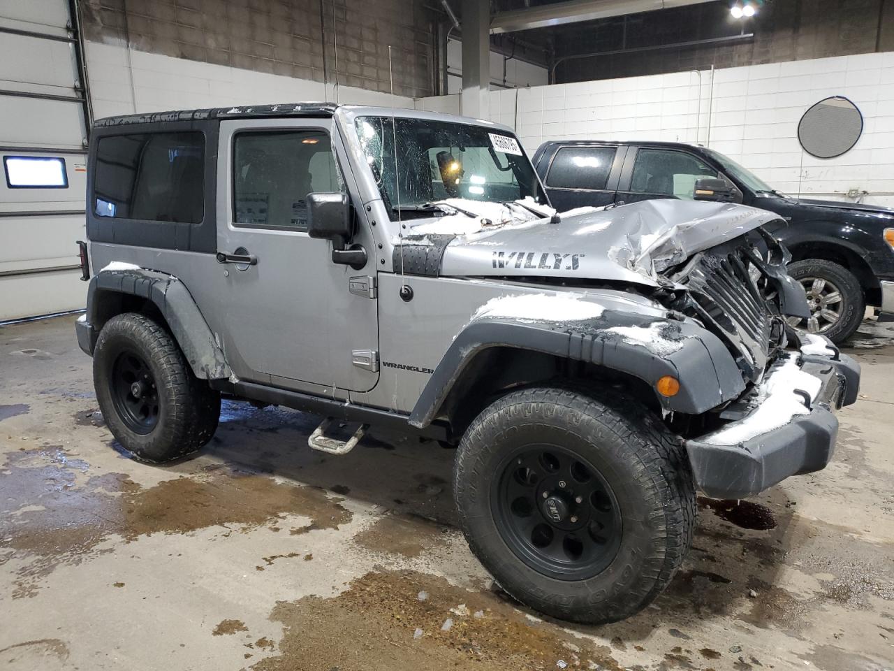 2015 Jeep Wrangler VIN 1C4AJWAG7FL643985 Copart auction photo, front end damage thumbnail 4