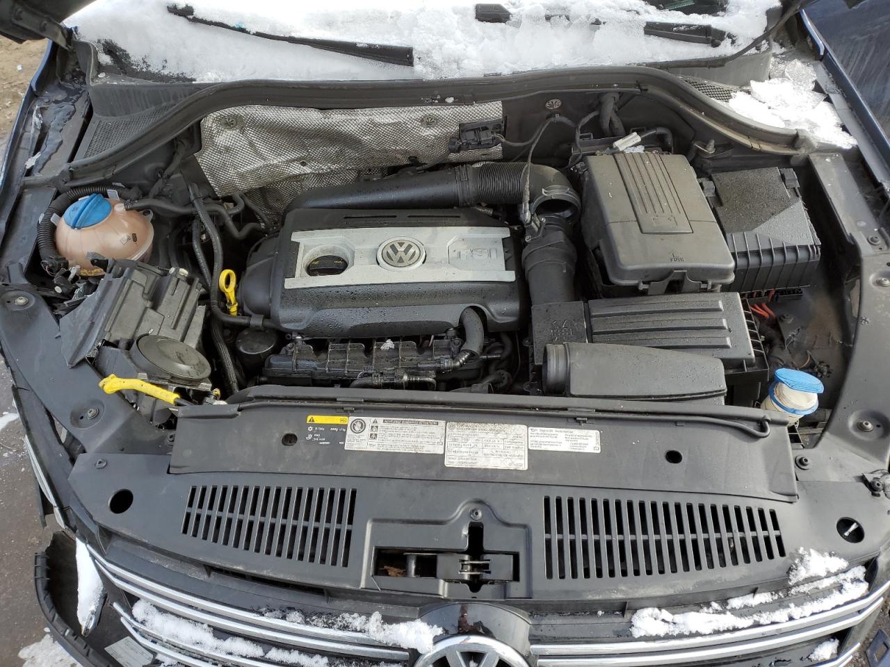 2016 Volkswagen Tiguan VIN WVGAV7AX9GW613599 Copart auction photo, front end damage thumbnail 12