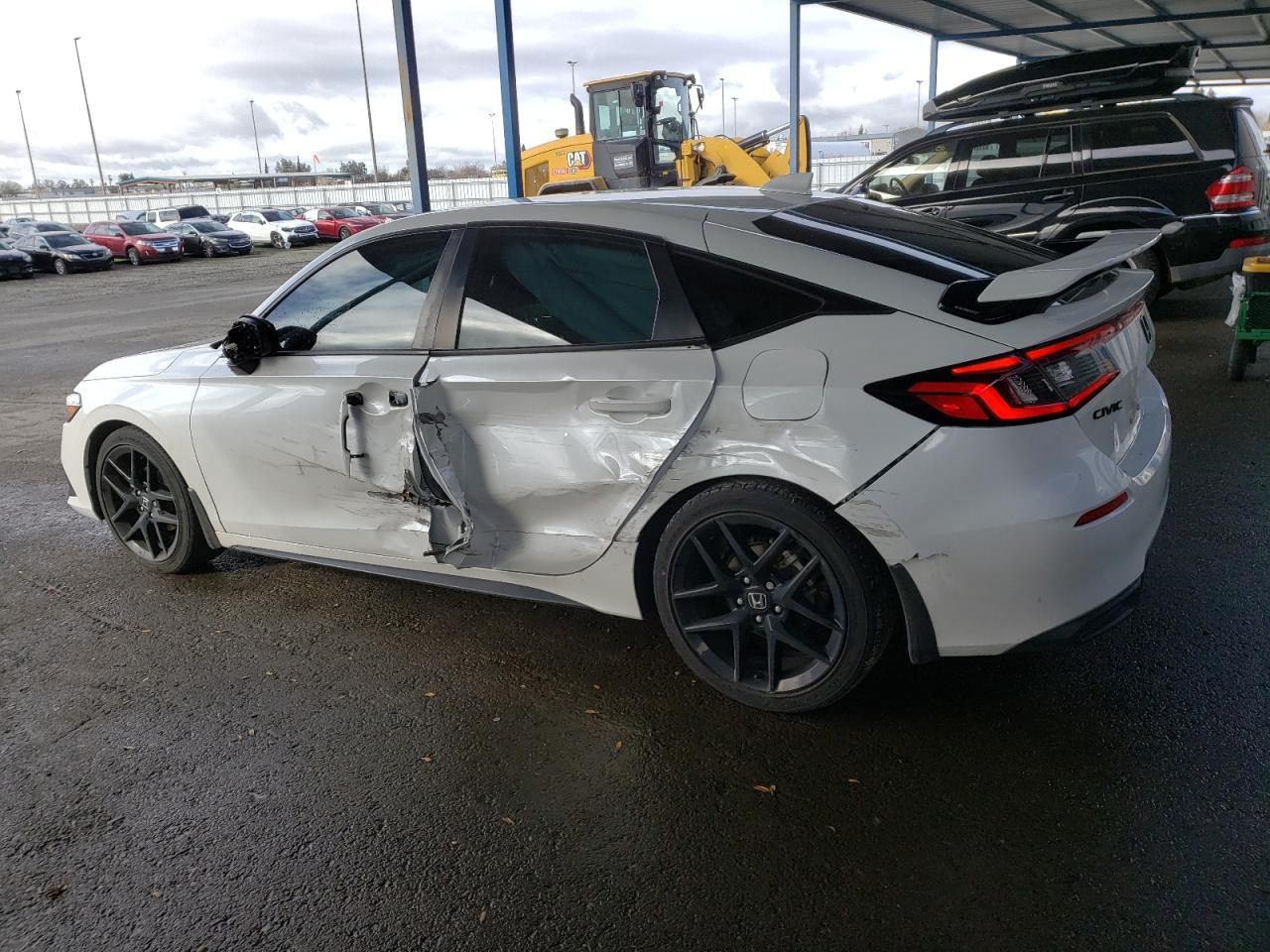 2023 Honda Civic VIN 19XFL2H81PE004860 Copart auction photo, side / rear end damage thumbnail 2