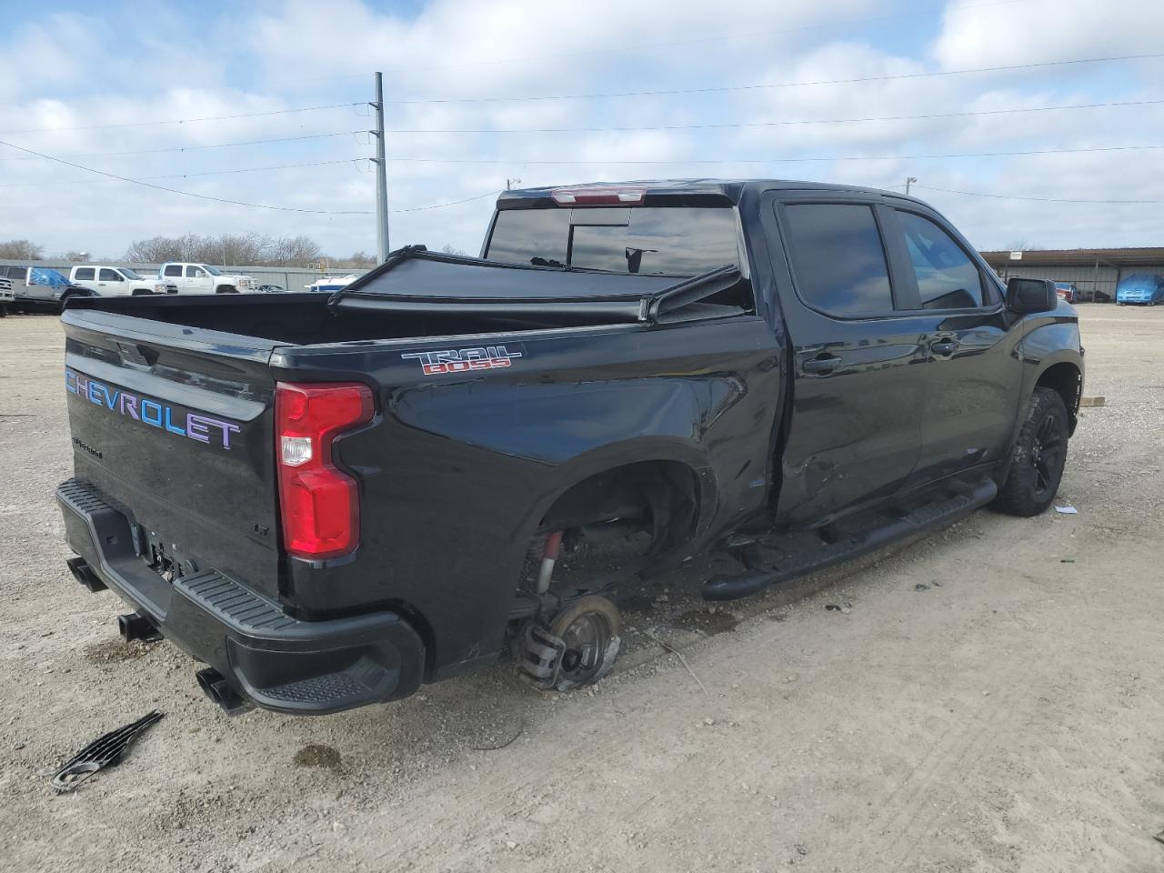 2021 Chevrolet Silverado VIN 3GCPYFELXMG152978 Copart auction photo, rear end / hail damage thumbnail 3