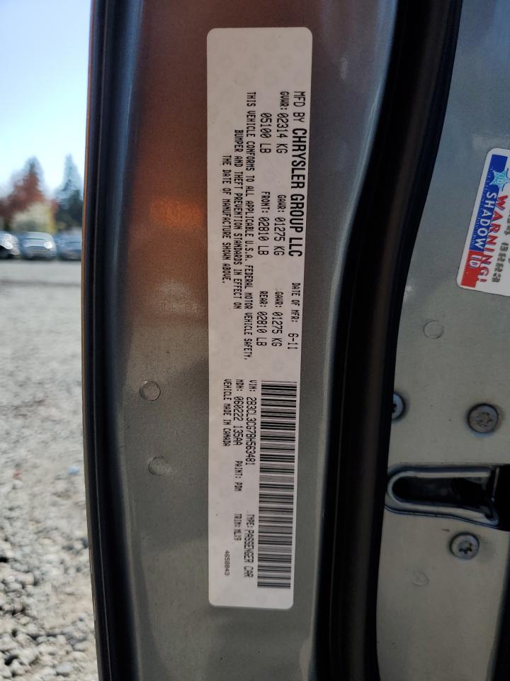 2011 Dodge Charger VIN 2B3CL3CG7BH563481 Copart auction photo, front end / side damage thumbnail 12