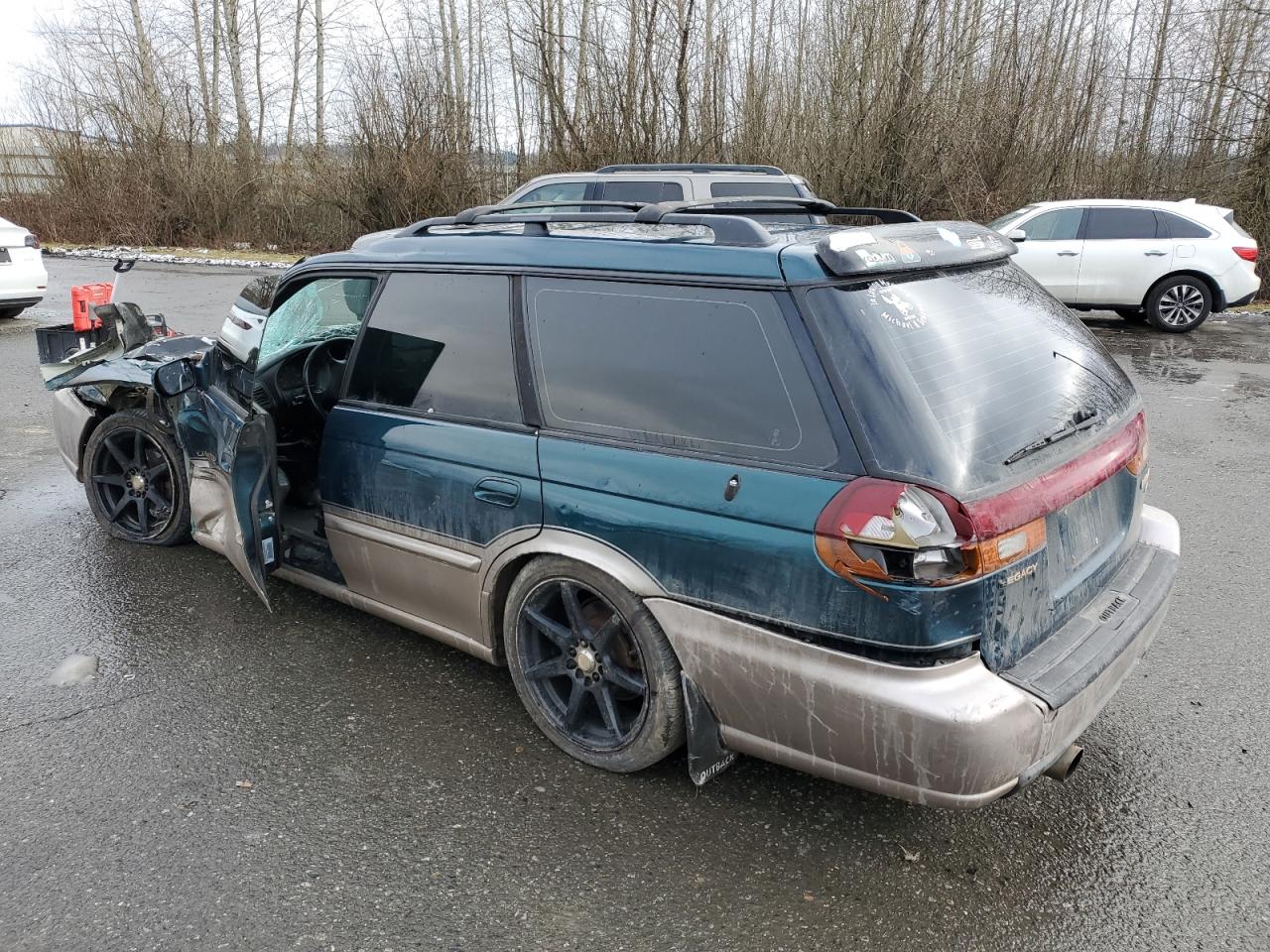 1999 Subaru Legacy VIN 4S3BG6859X7661017 Copart auction photo, front end / side damage thumbnail 2