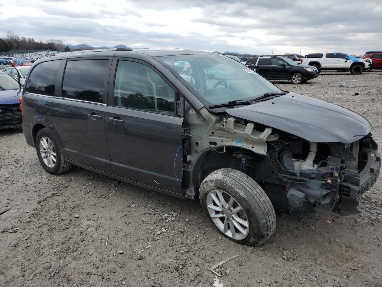 2019 Dodge Caravan VIN 2C4RDGCG1KR614528 Copart auction photo, front end / mechanical damage thumbnail 4