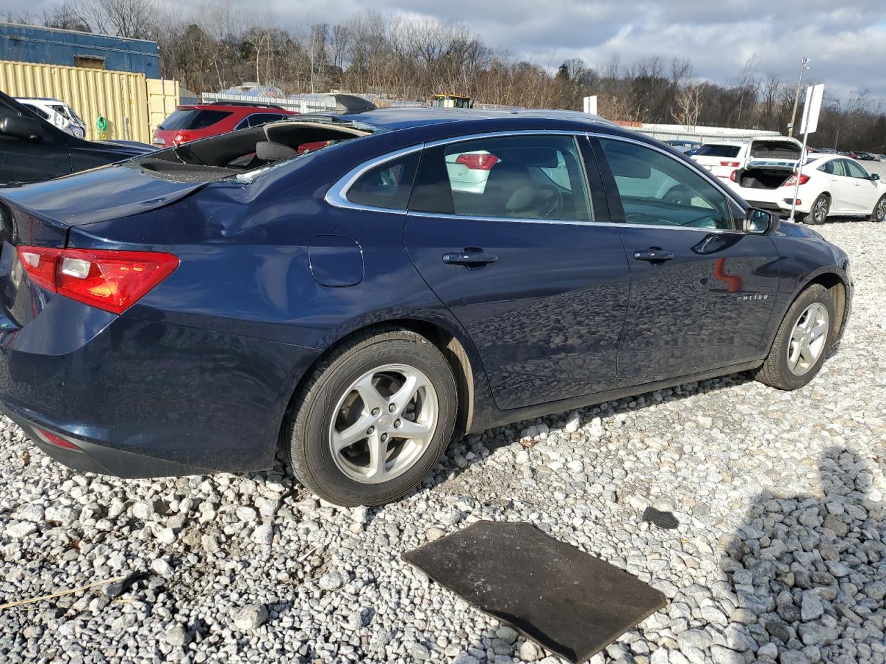 2017 Chevrolet Malibu VIN 1G1ZB5ST5HF278058 Copart auction photo, top/roof damage thumbnail 3