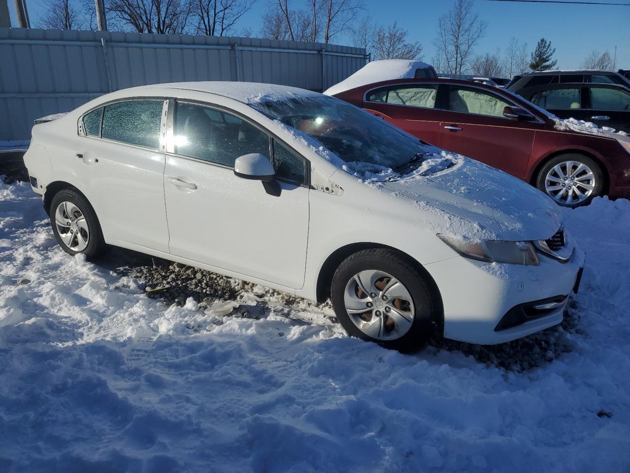 2013 Honda Civic VIN 2HGFB2F53DH592175 Copart auction photo, rear end damage thumbnail 4