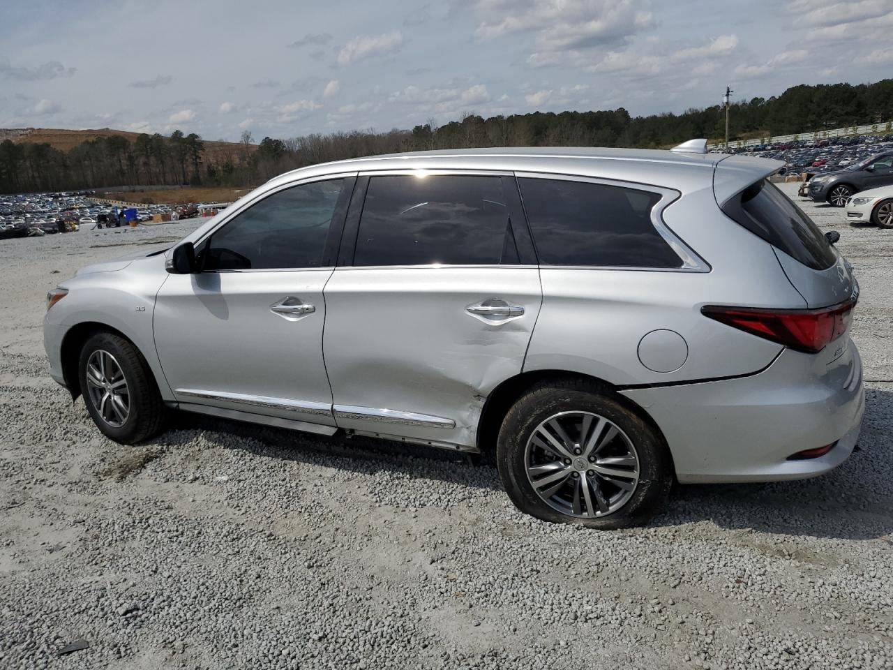 2020 Infiniti QX60 VIN 5N1DL0MM6LC528582 Copart auction photo, side damage thumbnail 2