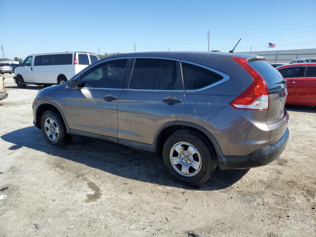 2013 Honda CR-V VIN 3CZRM3H3XDG710725 Copart auction photo, rear end / front end damage thumbnail 2