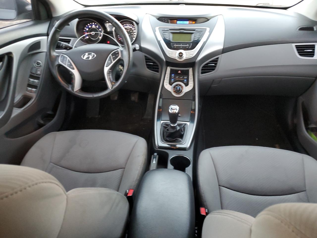 2012 Hyundai Elantra VIN 5NPDH4AE1CH114950 Copart auction photo, front end / side damage thumbnail 8