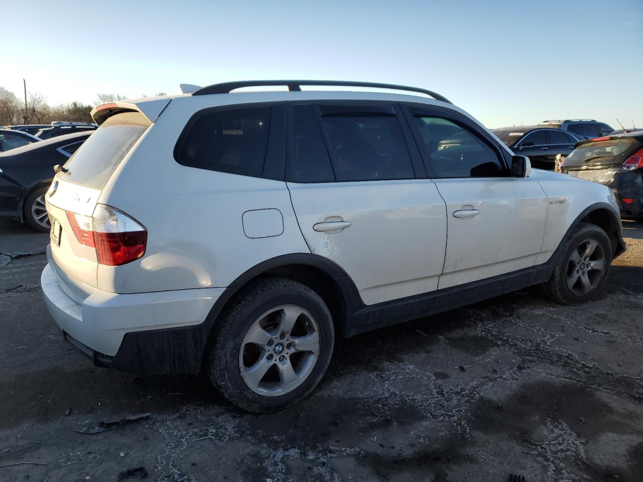2008 BMW X3 VIN WBXPC93488WJ06295 Copart auction photo, front end / mechanical damage thumbnail 3