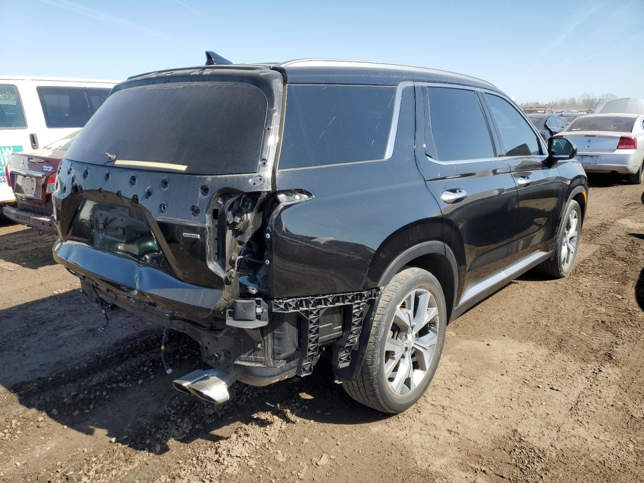 2020 Hyundai Palisade VIN KM8R4DHE6LU031670 Copart auction photo, rear end damage thumbnail 3