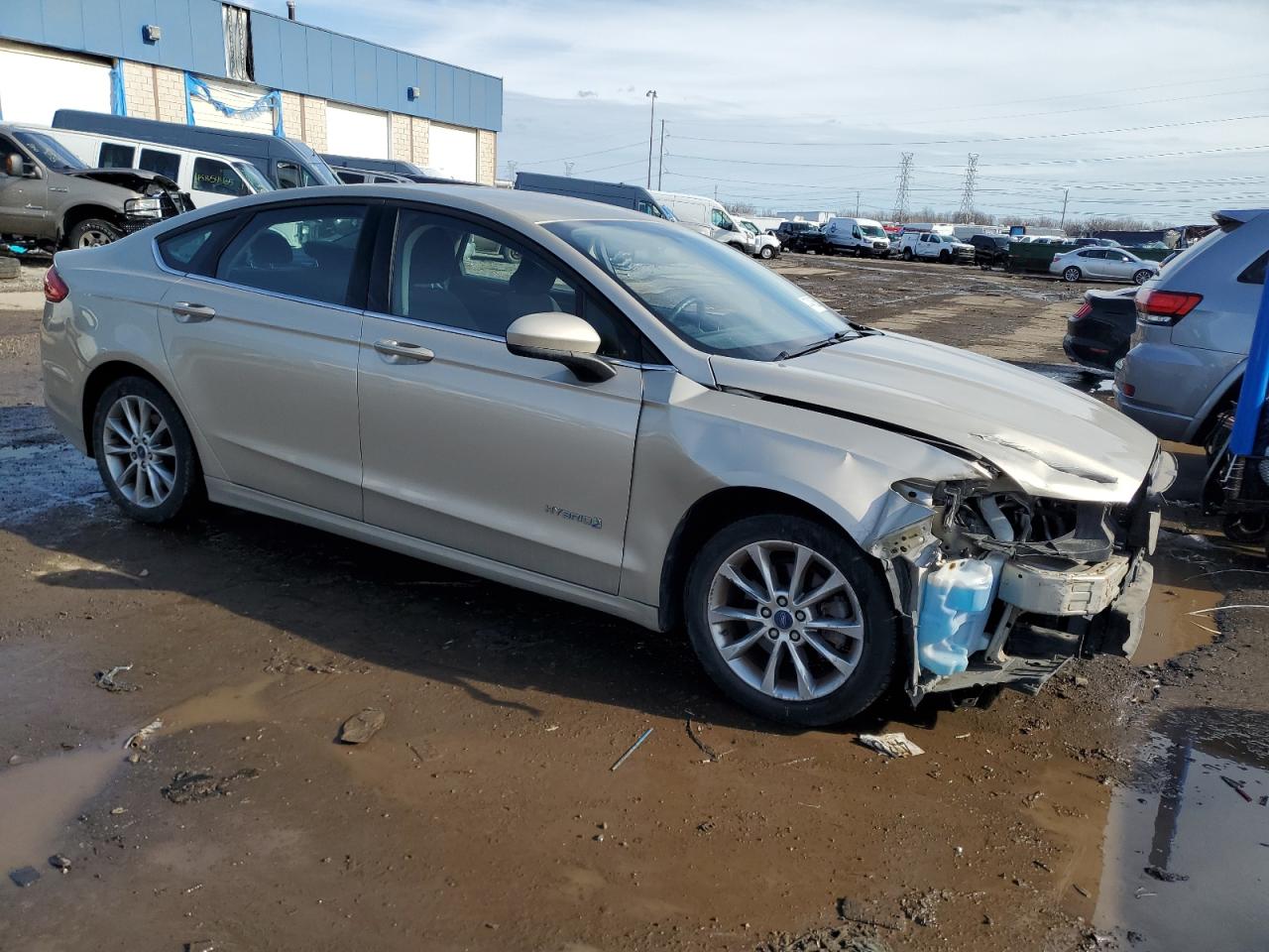 2017 Ford Fusion VIN 3FA6P0LU6HR167078 Copart auction photo, front end damage thumbnail 4