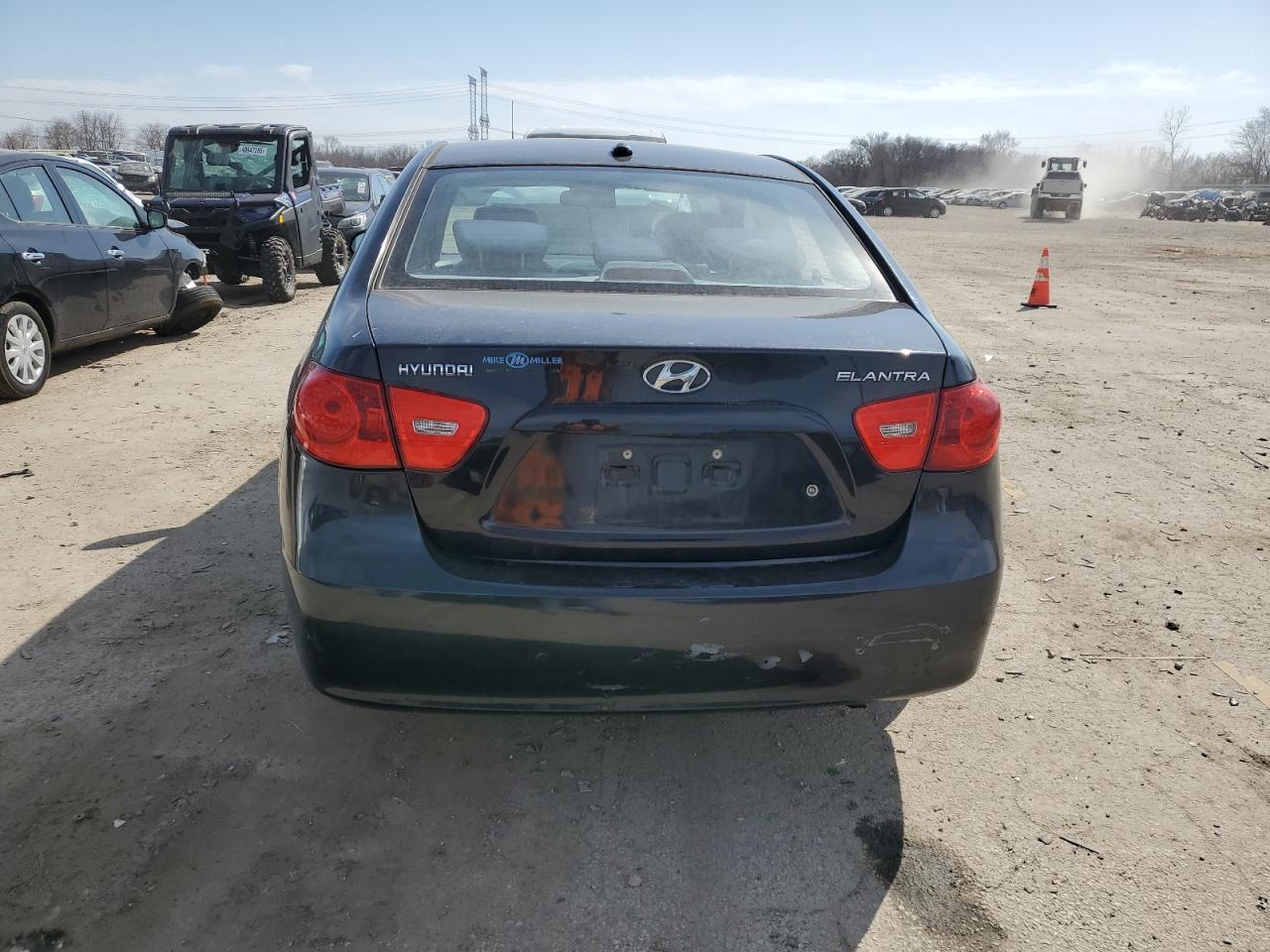 2008 Hyundai Elantra VIN KMHDU46D58U318106 Copart auction photo, rear end damage thumbnail 6