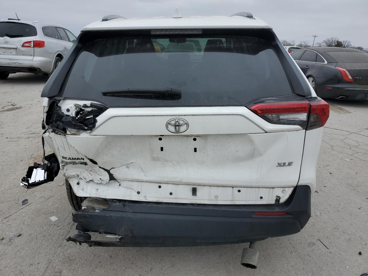 2020 Toyota RAV 4 VIN 2T3W1RFV1LC081994 Copart auction photo, rear end / side damage thumbnail 6