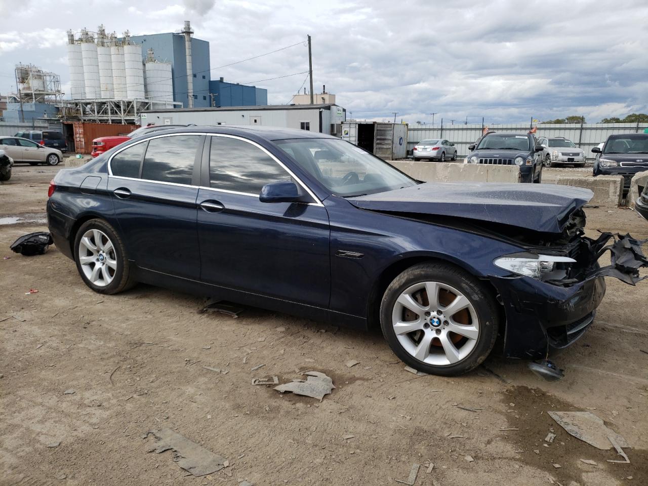 2011 BMW 5er VIN WBAFU9C57BC785478 Copart auction photo, front end damage thumbnail 4