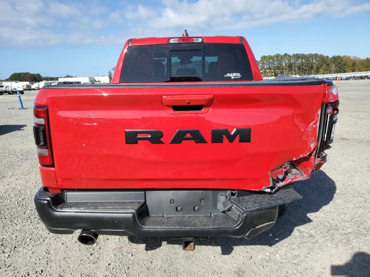 2020 RAM 1500 VIN 1C6RRELT4LN320355 Copart auction photo, rear end damage thumbnail 6