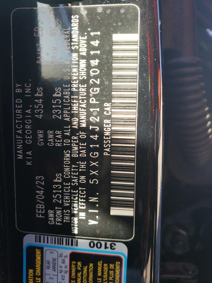 2023 KIA K5 VIN 5XXG14J21PG204141 Copart auction photo, all over damage thumbnail 12