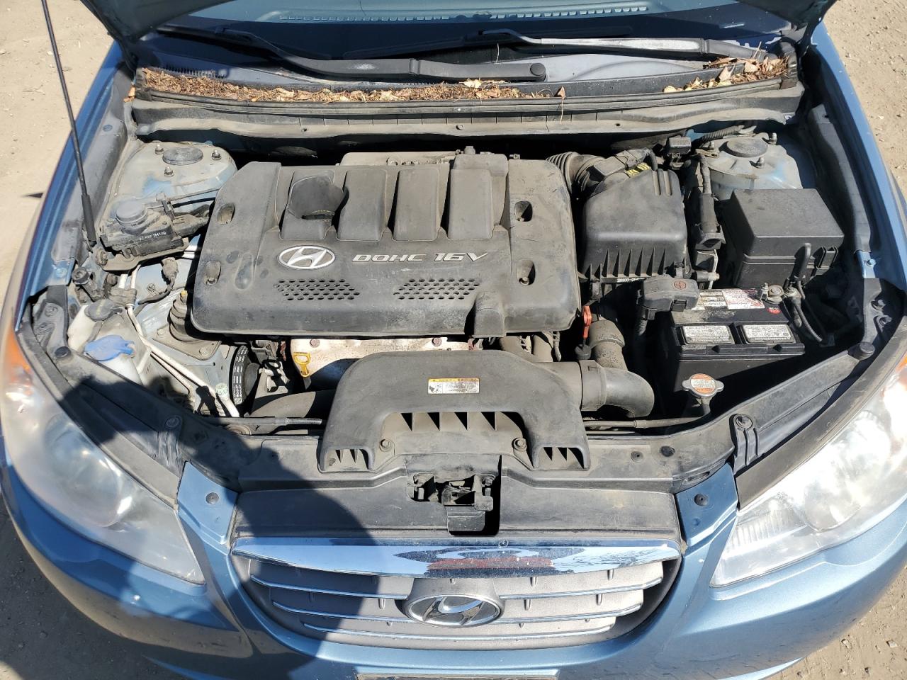 2007 Hyundai Elantra VIN KMHDU46DX7U255101 Copart auction photo, all over damage thumbnail 11