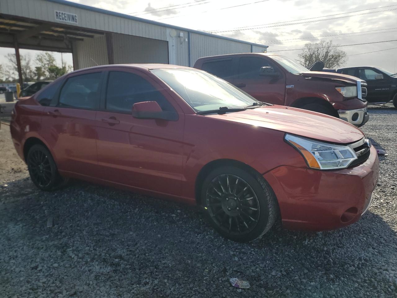 2010 Ford Focus VIN 1FAHP3GN5AW125758 Copart auction photo, side / front end damage thumbnail 4