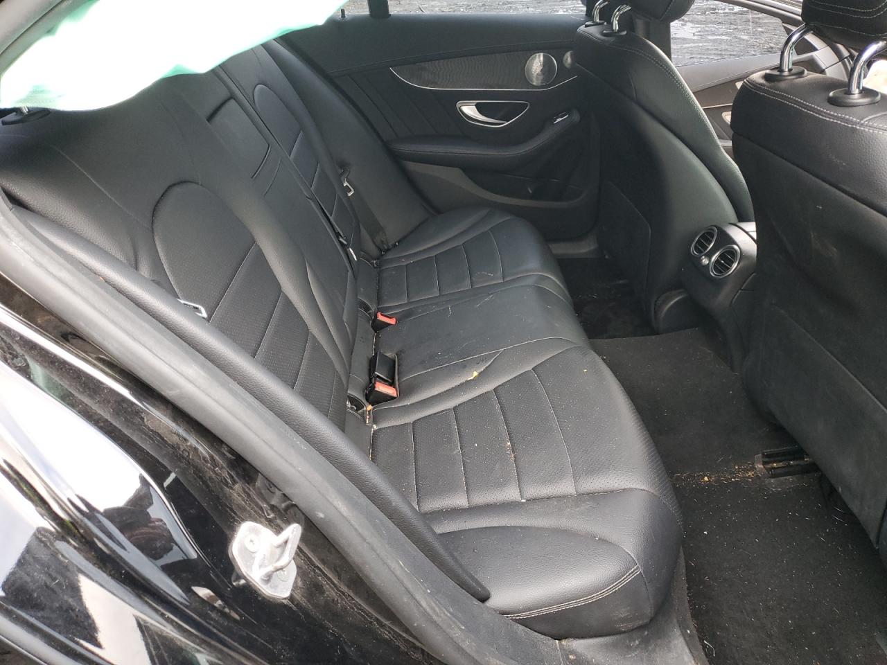 2017 Mercedes-Benz C-klasse VIN WDDWF4KB4HR255116 Copart auction photo, all over / front end damage thumbnail 11