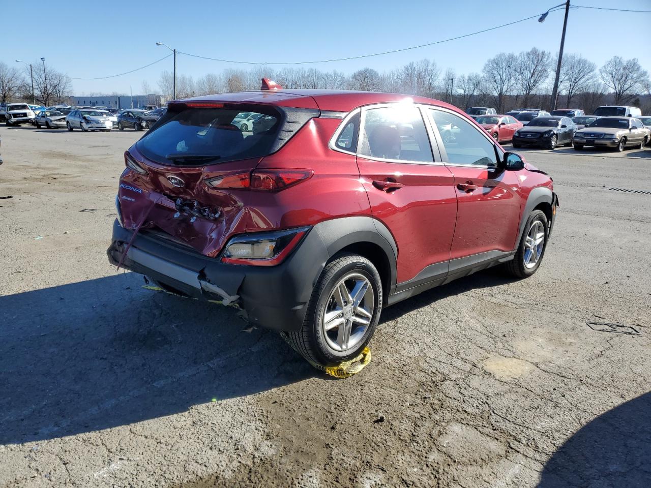 2023 Hyundai Kona VIN KM8K22AB7PU057566 Copart auction photo, front end damage thumbnail 3