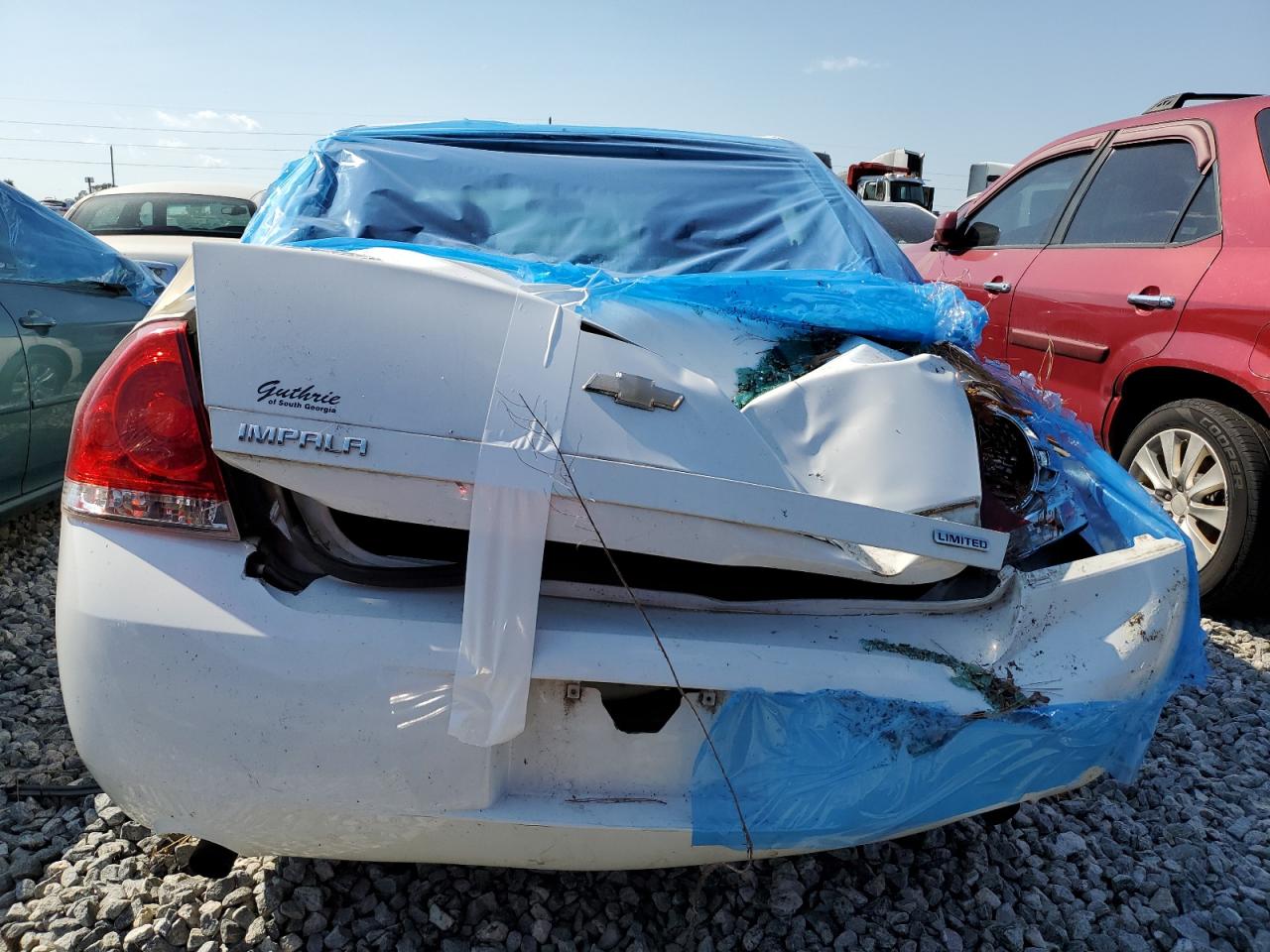 2015 Chevrolet Impala VIN 2G1WA5E30F1125321 Copart auction photo, rear end / top/roof damage thumbnail 6