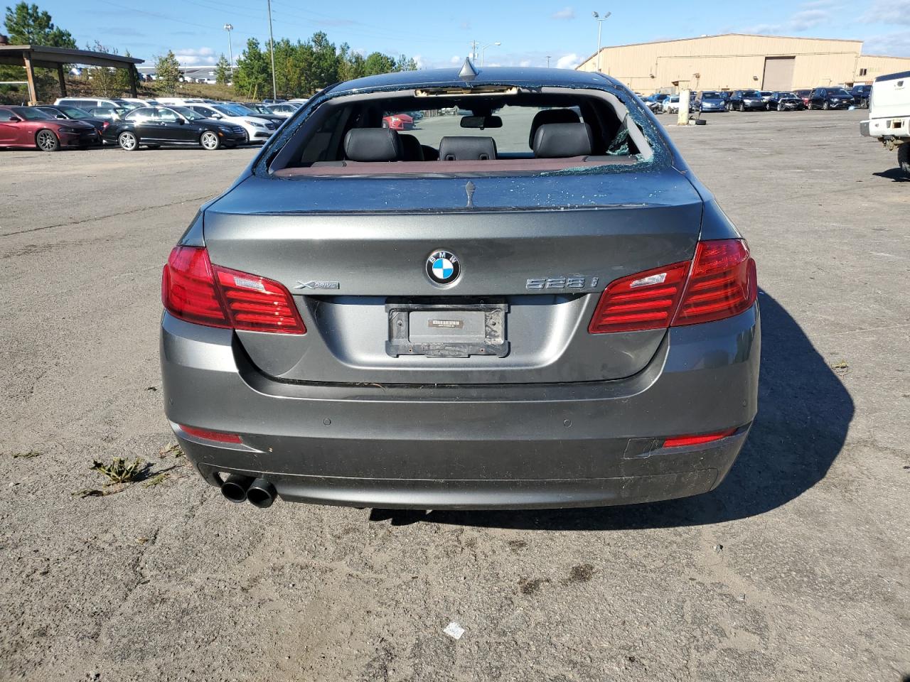 2015 BMW 5er VIN WBA5A7C58FD625182 Copart auction photo, rear end damage thumbnail 6