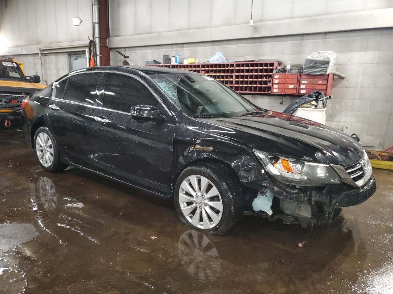 2013 Honda Accord VIN 1HGCR3F84DA014471 Copart auction photo, front end / side damage thumbnail 4