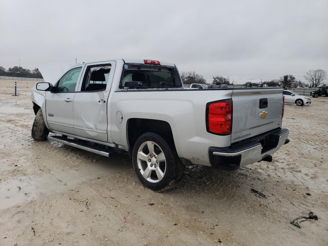 2017 Chevrolet Silverado VIN 3GCPCREC2HG129037 Copart auction photo, front end / side damage thumbnail 2