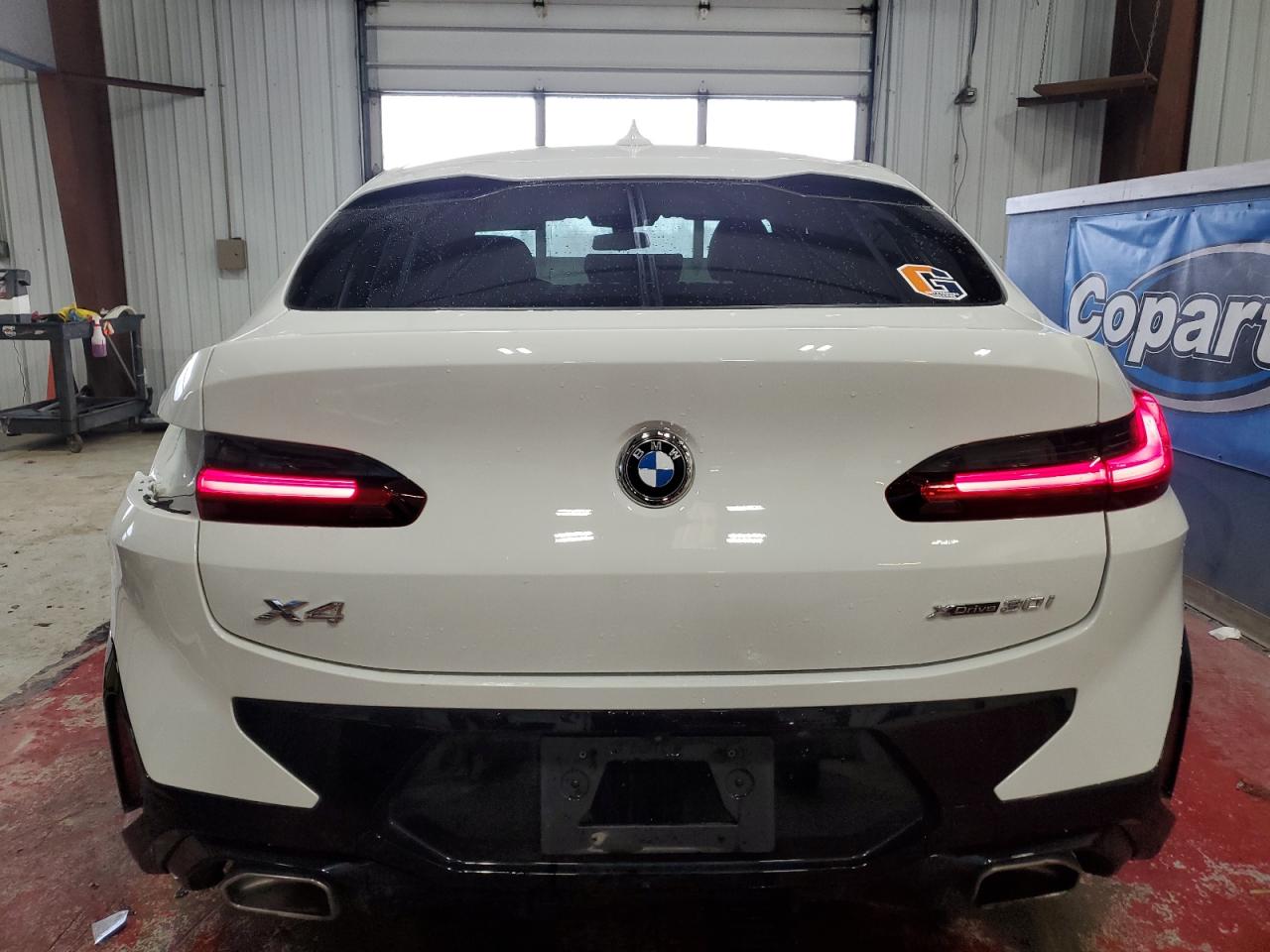 2023 BMW X4 VIN 5UX33DT07P9P12954 Copart auction photo, side / front end damage thumbnail 6