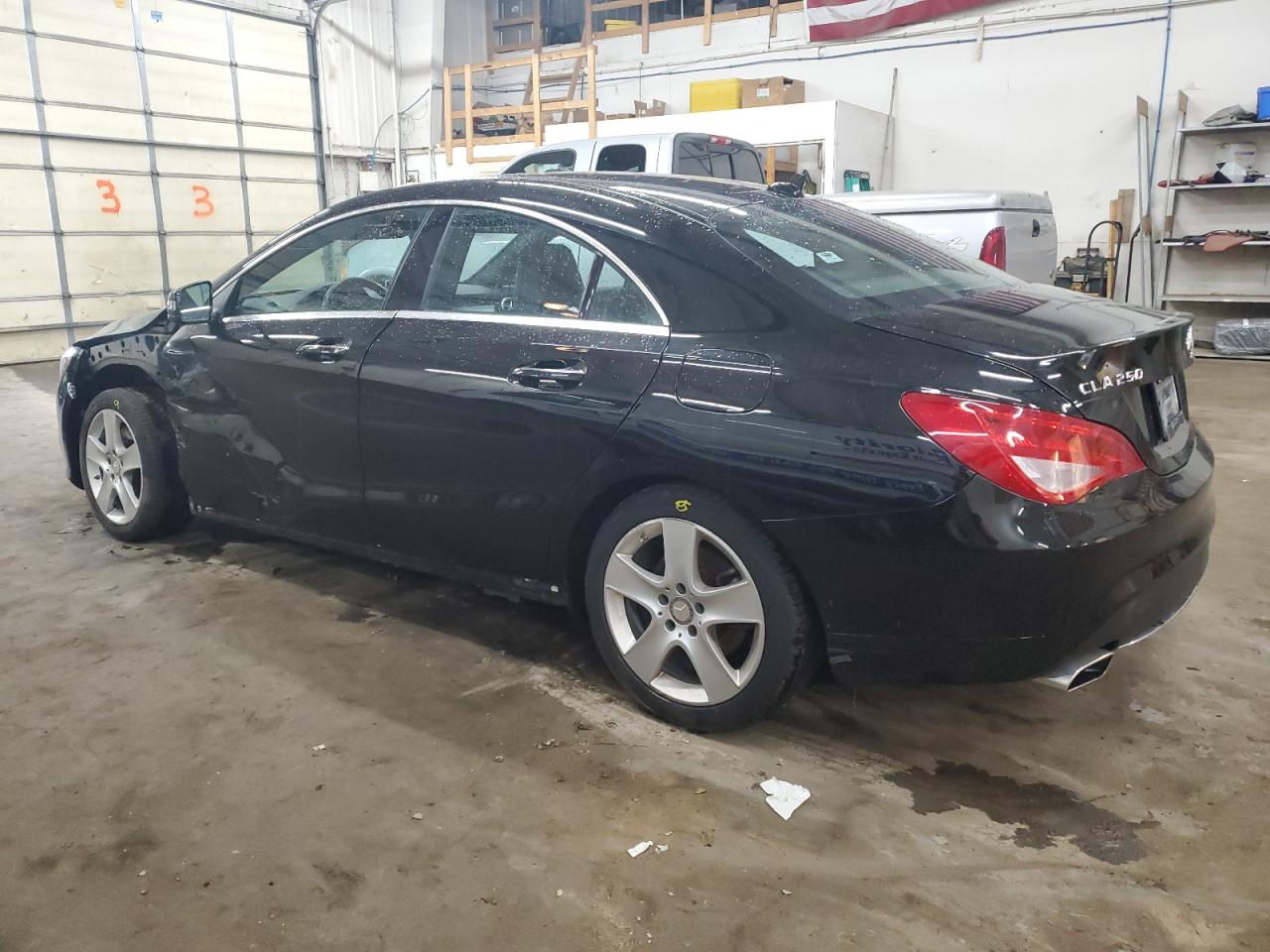 2016 Mercedes-Benz CLA-klasse VIN WDDSJ4GB1GN394566 Copart auction photo, front end / side damage thumbnail 2