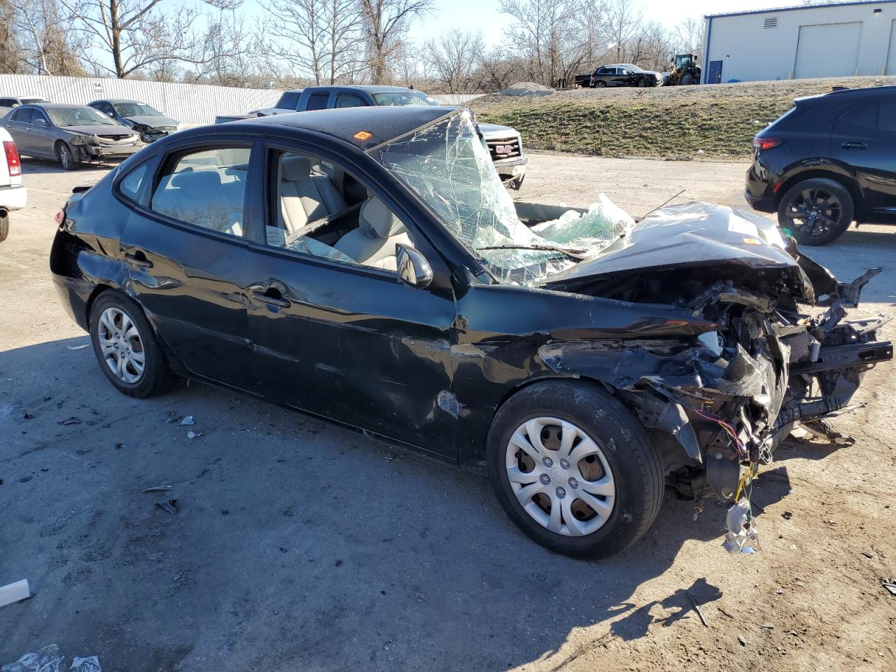 2010 Hyundai Elantra VIN KMHDU4AD1AU180884 Copart auction photo, all over damage thumbnail 4